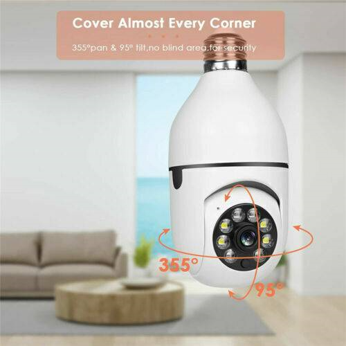 IR E27 Light Bulb Camera 1080P HD
