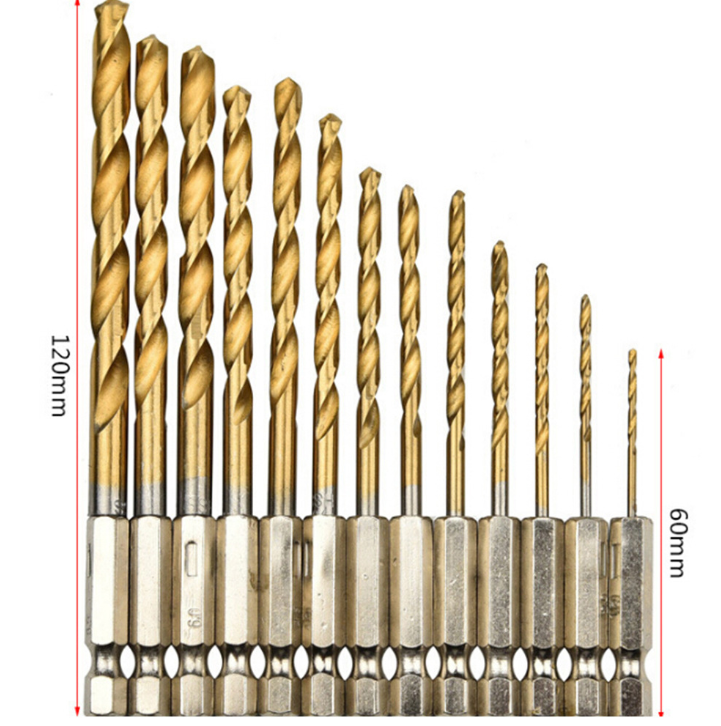 Drill Bit Titanium Plated 6.35 Handle