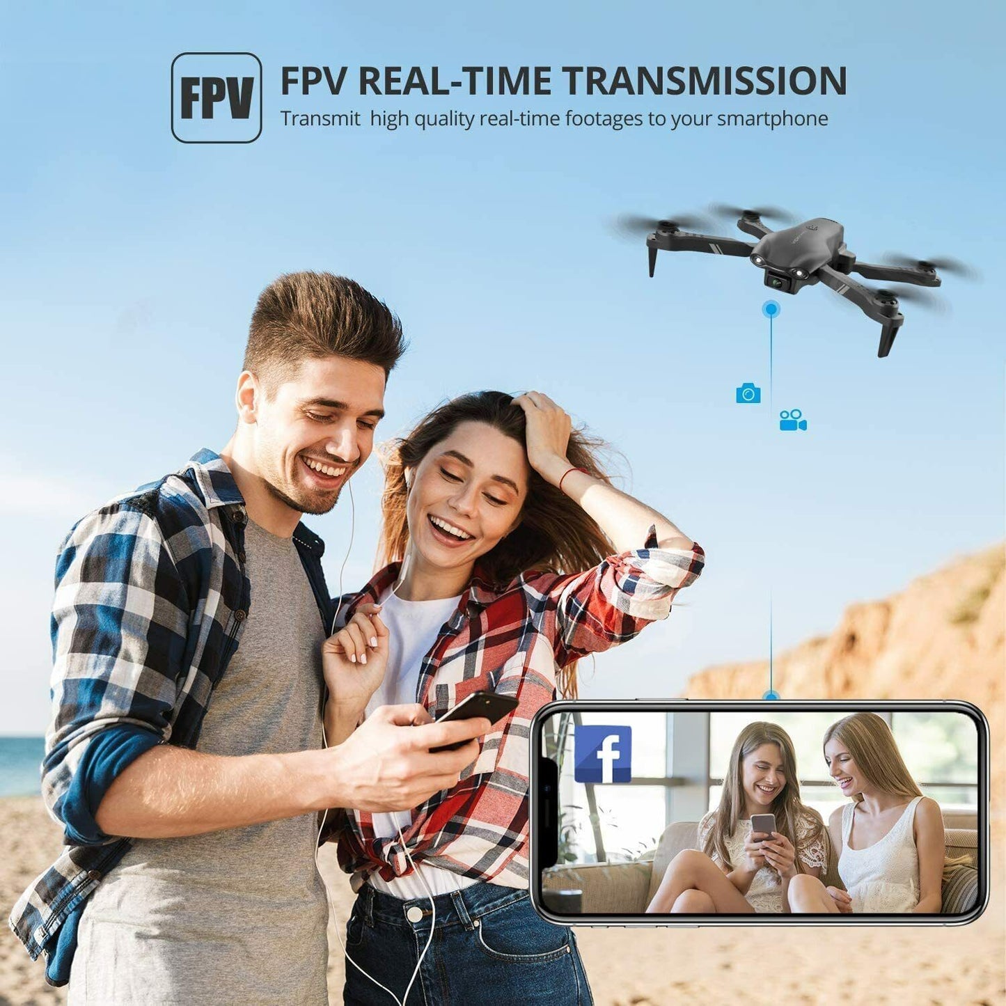 Foldable Quadcopter Camera Drone