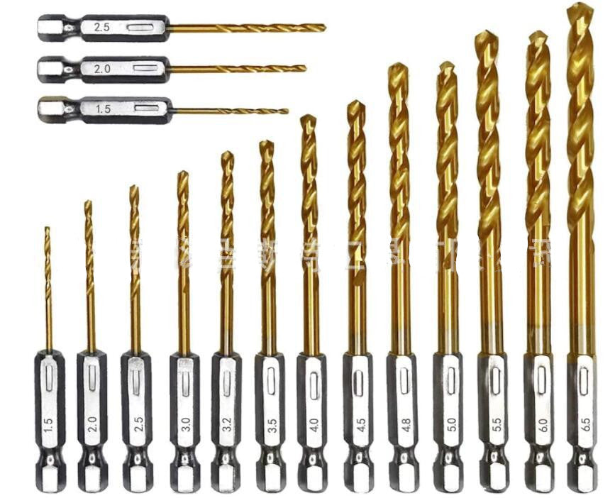 Drill Bit Titanium Plated 6.35 Handle