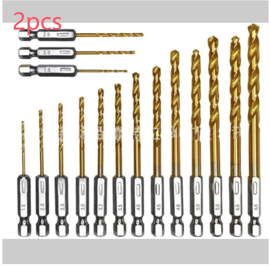 Drill Bit Titanium Plated 6.35 Handle