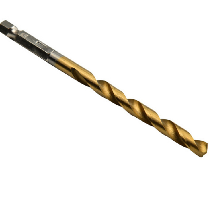Drill Bit Titanium Plated 6.35 Handle