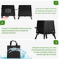 Black Detachable Piece Portable Camping Stove