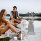 Black Detachable Piece Portable Camping Stove