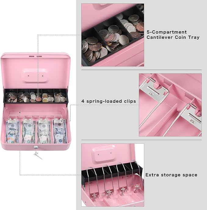 Cash Box with Money Tray